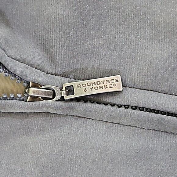 Roundtree & Yorke Jacket Coat Men's Size XL Gray Full Zip Quiet Luxury 5 Pockets - Picture 15 of 16